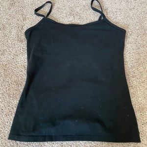 Black spaghetti strap cami